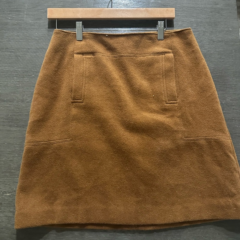 LOFT A-Line Tan Skirt